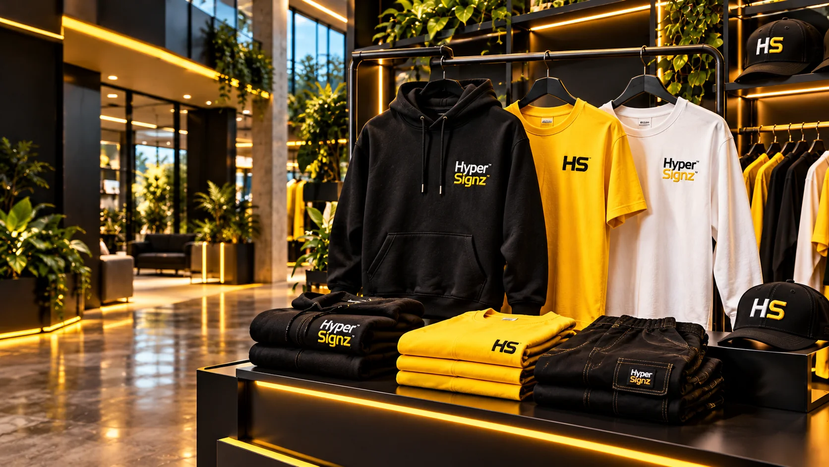 Apparel showroom display